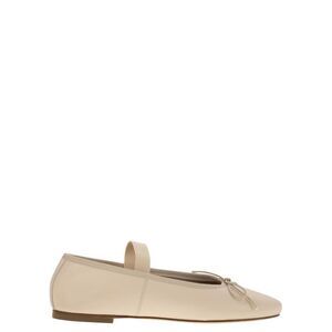 Anniel Women Leather Ballerina And Elastic Band